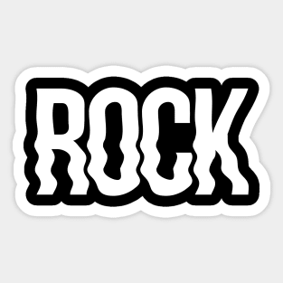 Rock wavy logo Sticker